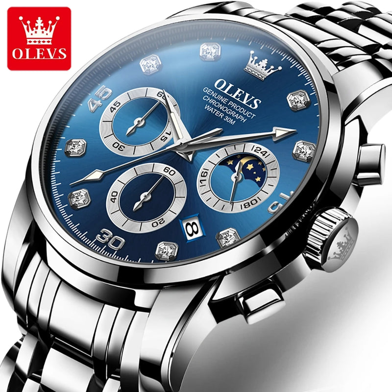 Men's Luxury Waterproof Steel Watch