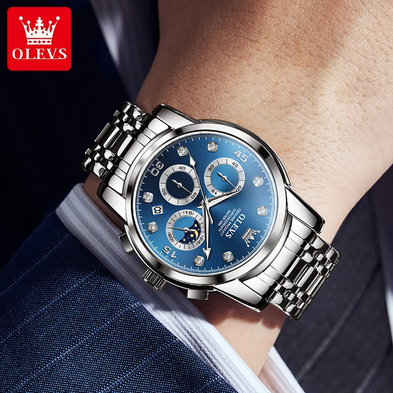 Men's Luxury Waterproof Steel Watch