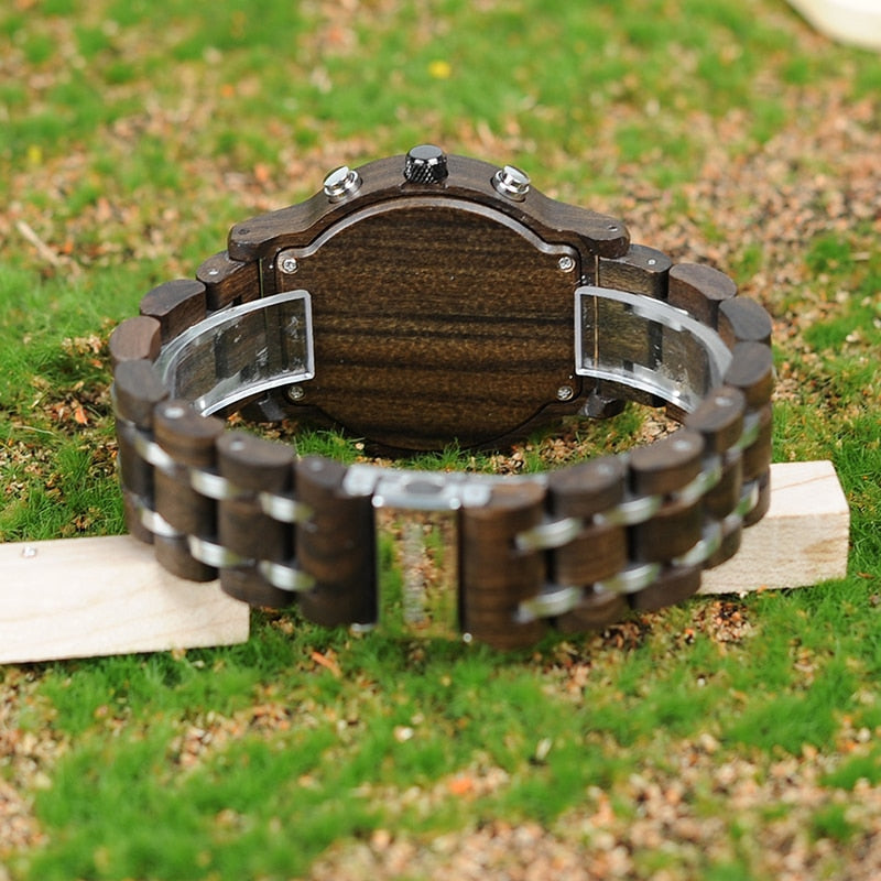 Men's Dark Wood Timepiece