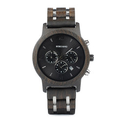 Men's Dark Wood Timepiece